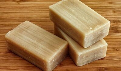 Паразиттердің денесін тазарту үшін кір сабыны